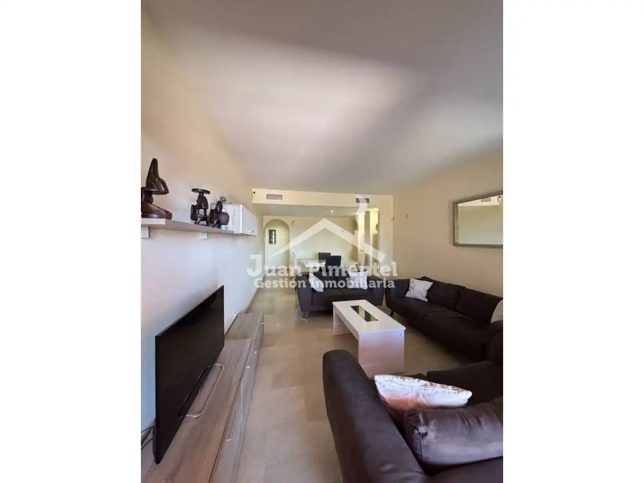 Sala d'estar de Apartament en venda en Manilva amb Aire condicionat, Terrassa i Traster