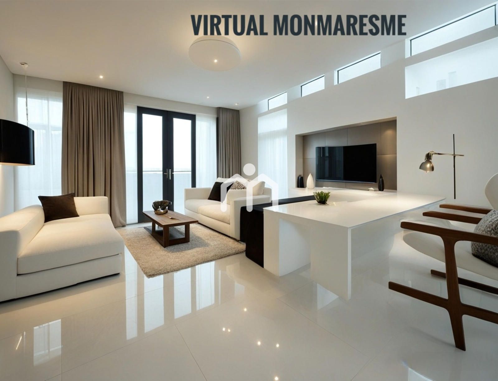 Living room of Flat for sale in Santa Coloma de Gramenet  with Terrace and Balcony