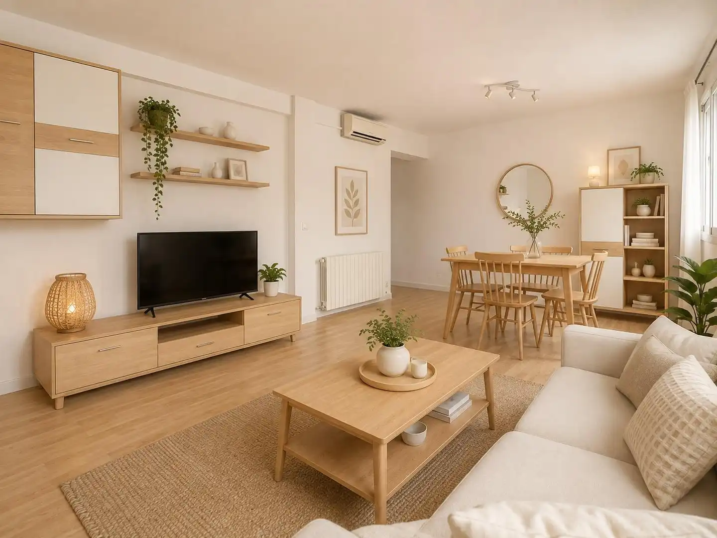 Sala de estar de Piso en venta en Mataró con Aire acondicionado, Calefacción y Parquet