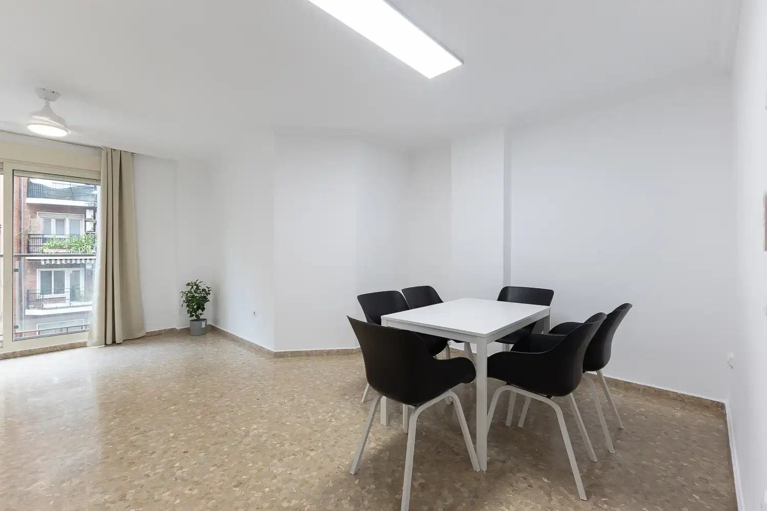 Esszimmer von Wohnung zur Miete in Valencia mit Klimaanlage, Heizung und Balkon