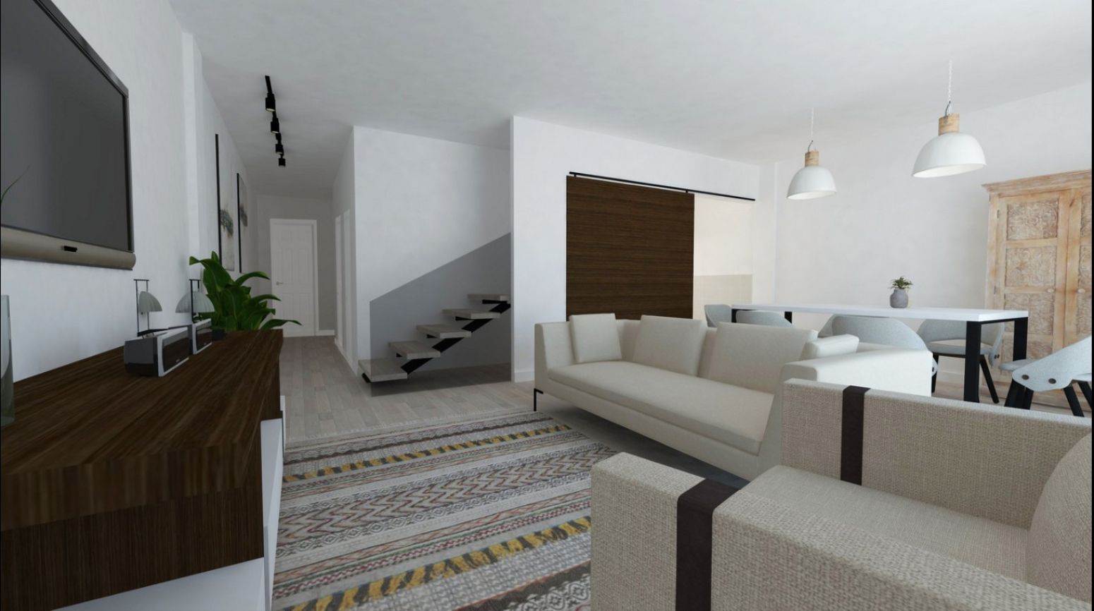 Living room of Single-family semi-detached for sale in Villanueva de la Torre  with Heating