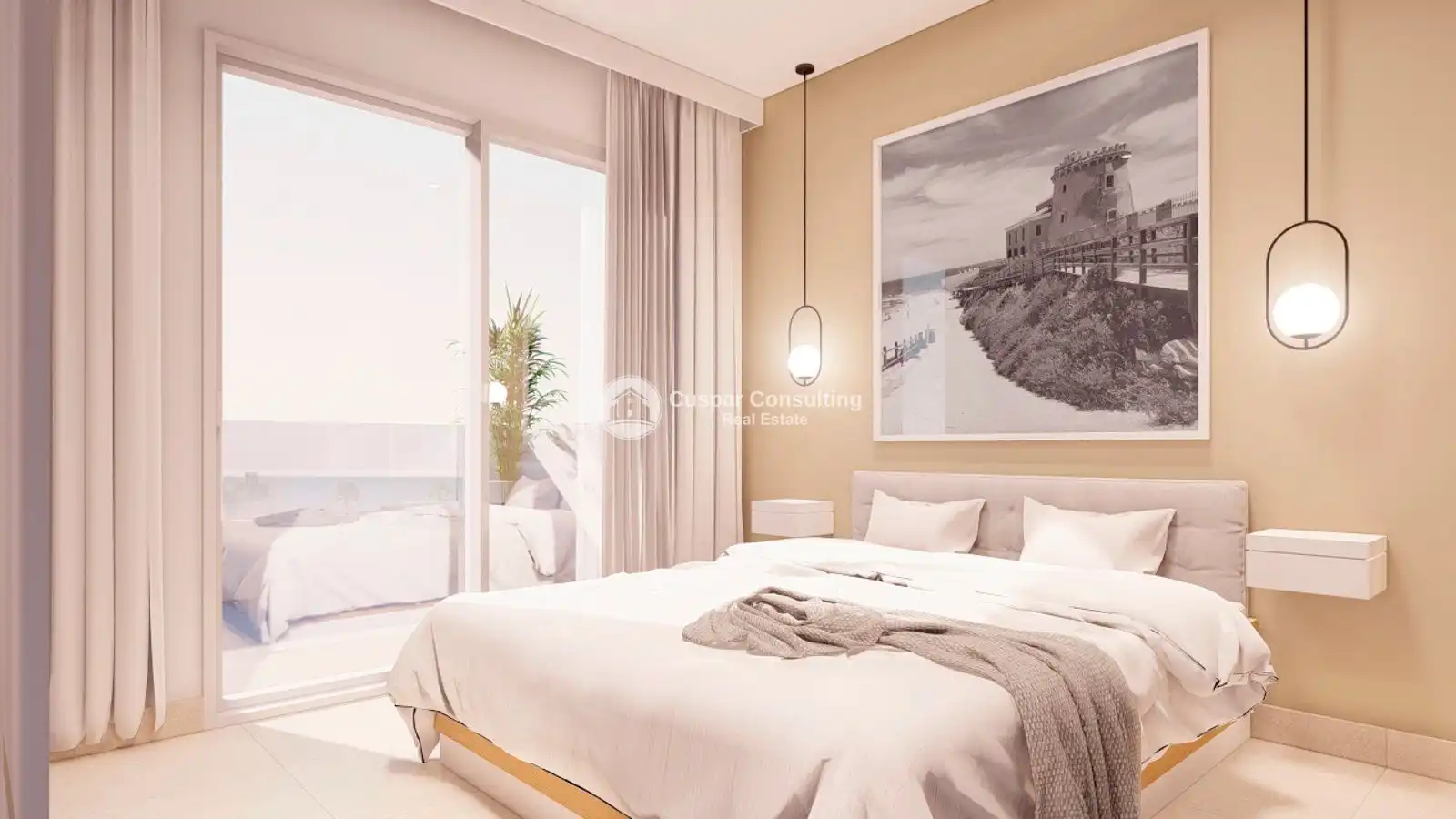 Habitación de Apartamento en venta en Pilar de la Horadada con Aire acondicionado, Calefacción y Jardín privado