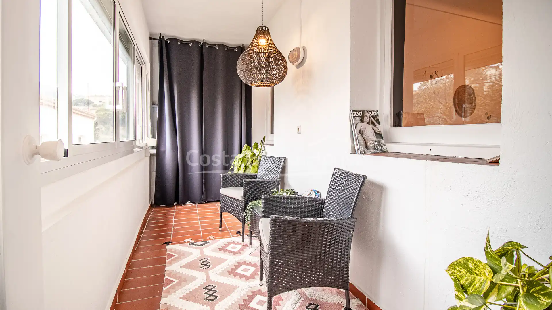Terrasse von Wohnungen zum Verkauf in Begur mit Heizung, Möbliert und Ofen