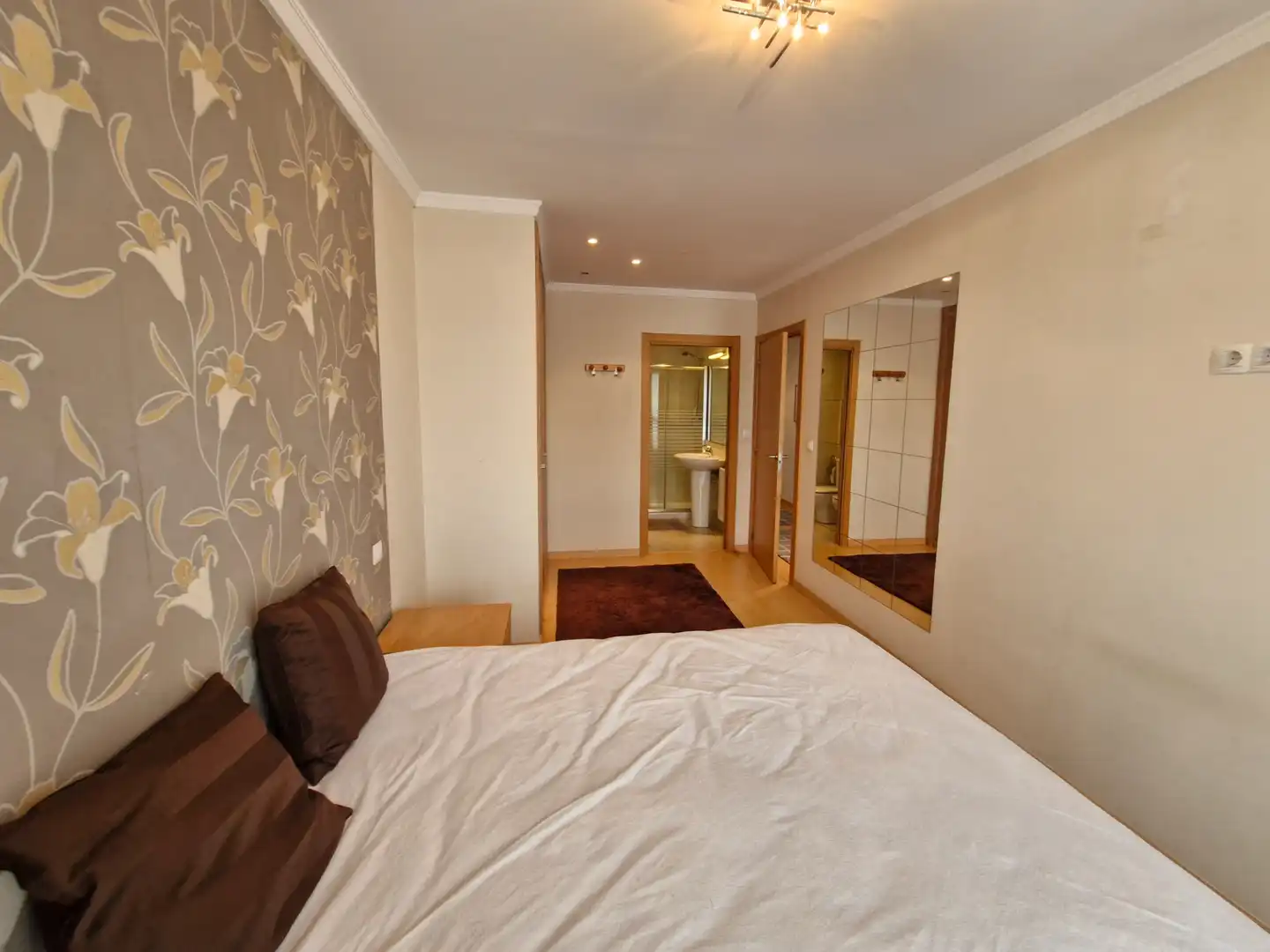 Schlafzimmer von Wohnung zur Miete in Leioa mit Heizung, Parkett und Möbliert