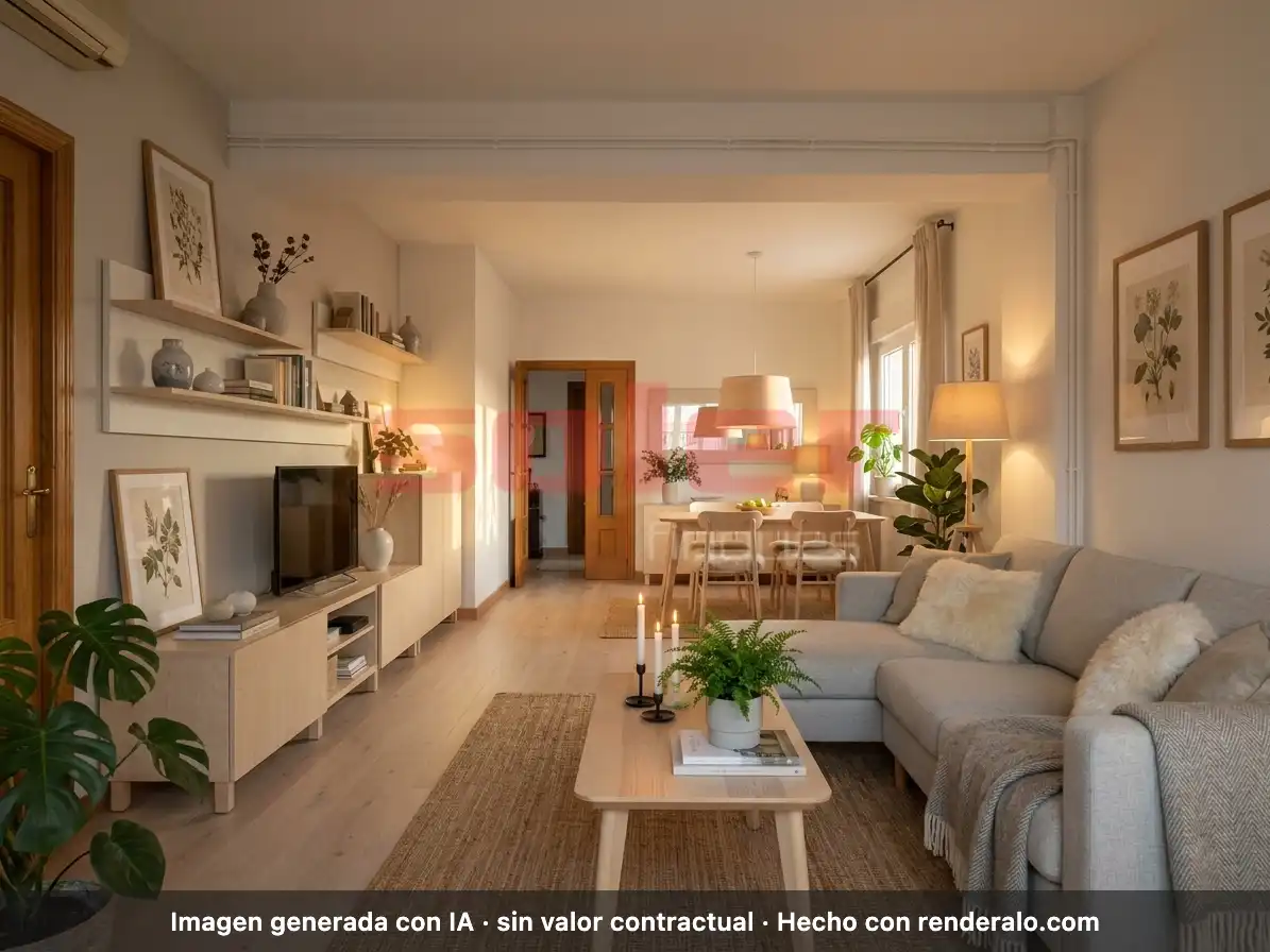 Sala de estar de Piso en venta en Barcelona con Aire acondicionado y Calefacción