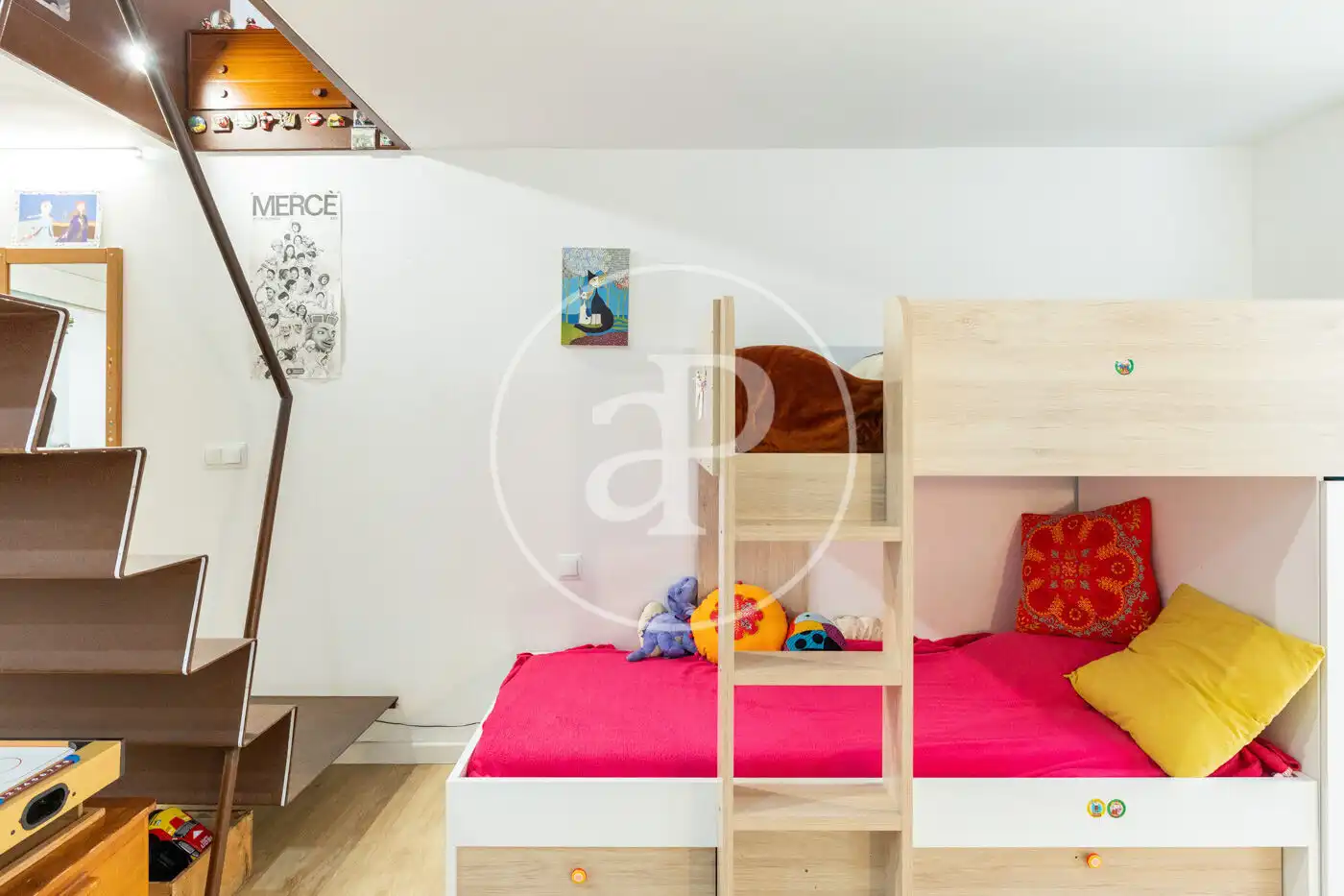 Schlafzimmer von Loft zum Verkauf in Barcelona mit Klimaanlage, Heizung und Terrasse