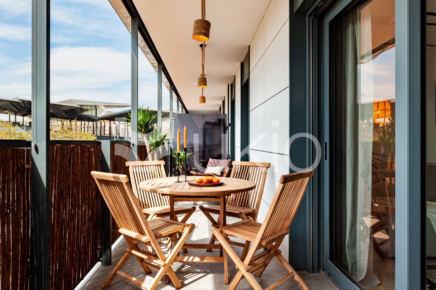 Terrace of Apartment to rent in  Barcelona Capital  with Air Conditioner, Terrace and Furnished