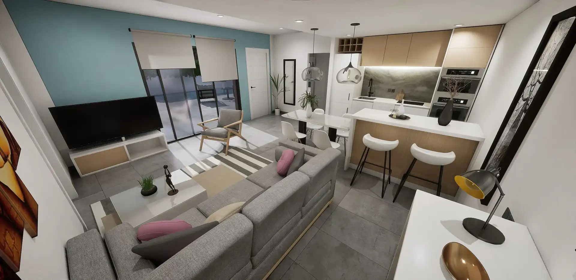 Sala de estar de Casa o chalet en venta en Torre-Pacheco con Aire acondicionado, Jardín privado y Terraza