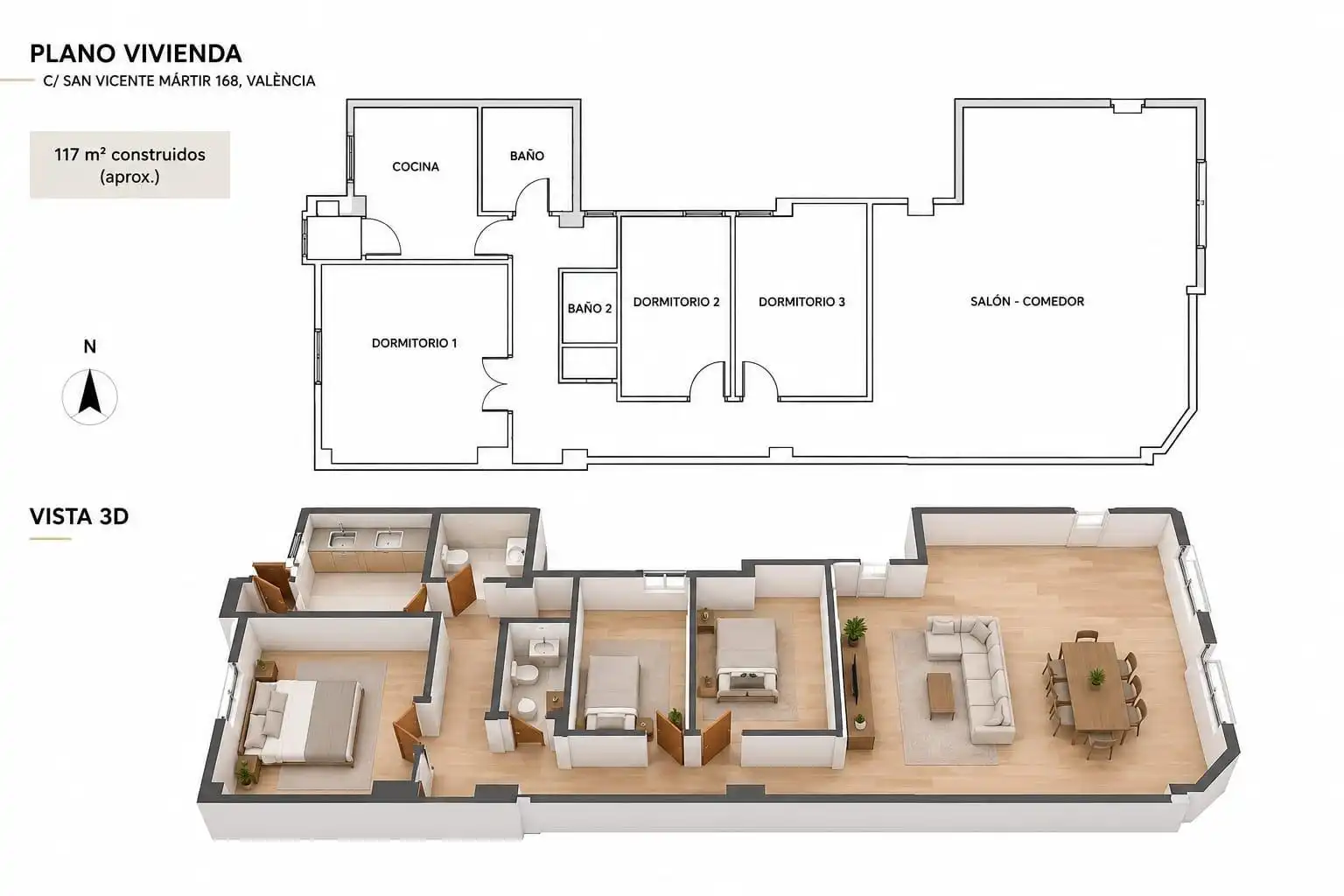 Piso en venta en Calle de San Vicente Mártir 168, imagen 63