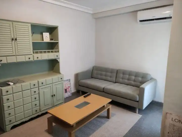 Living room of Flat for rent in Valencia  with Air Conditioner, Furnished and Oven