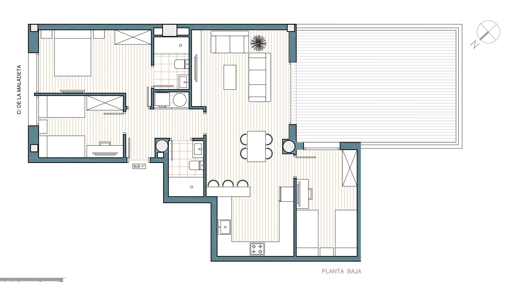Flat for sale in Sabadell  with Air Conditioner, Heating and Private garden