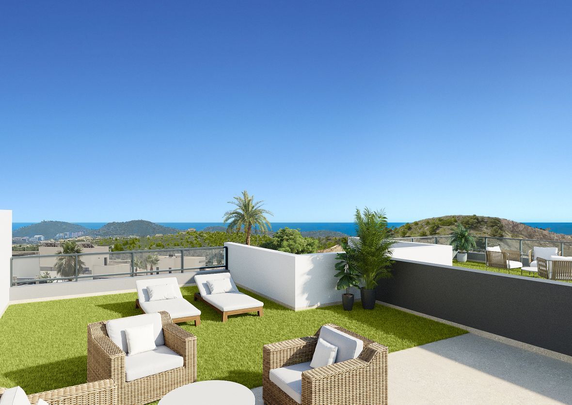 Terrace of Apartment for sale in Alicante / Alacant  with Air Conditioner, Terrace and Swimming Pool