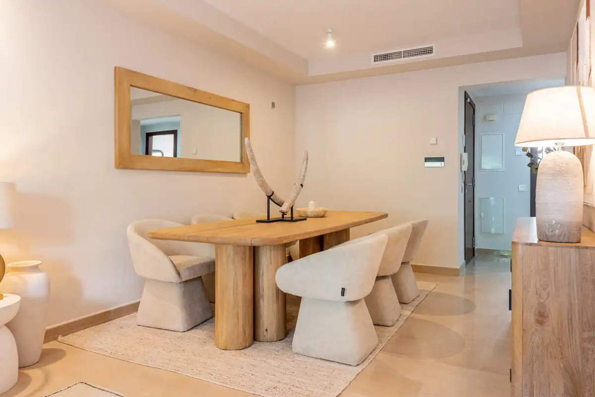Comedor de Apartamento en venta en Marbella con Aire acondicionado, Terraza y Piscina
