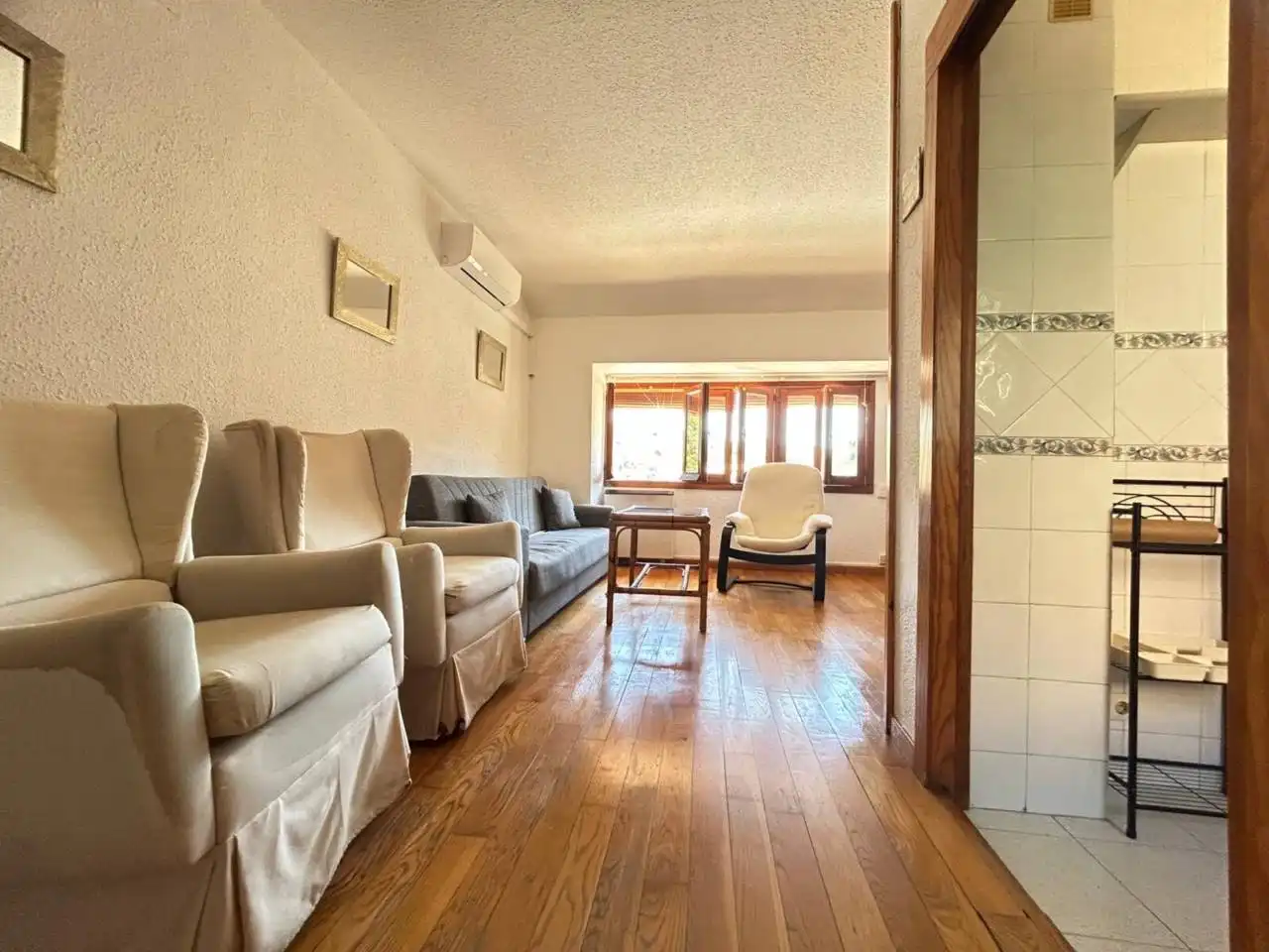 Sala de estar de Piso de alquiler en Toledo con Aire acondicionado, Parquet y Amueblado