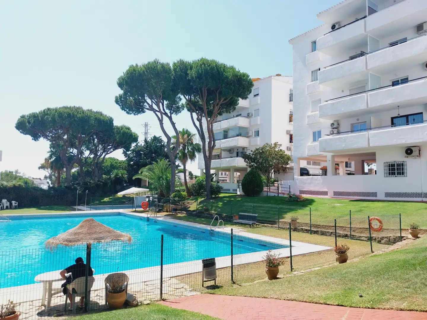 Piscina de Apartamento en venta en Mijas con Jardín privado, Terraza y Amueblado