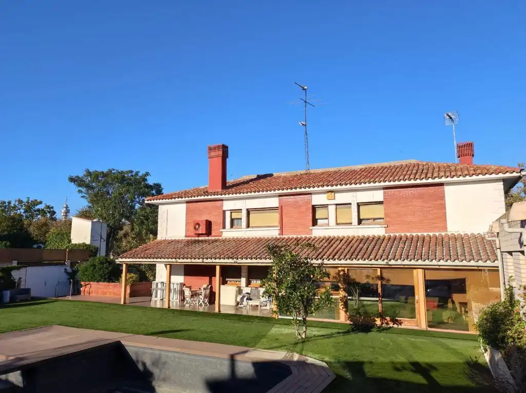 Garden of Houses for rent in Zaragoza  with Air Conditioner, Heating and Private garden