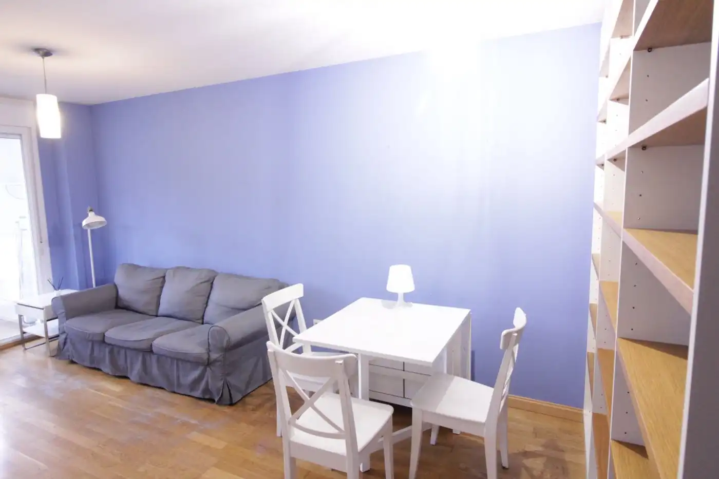 Sala d'estar de Pis de lloguer en Santander amb Calefacció, Parquet i Terrassa