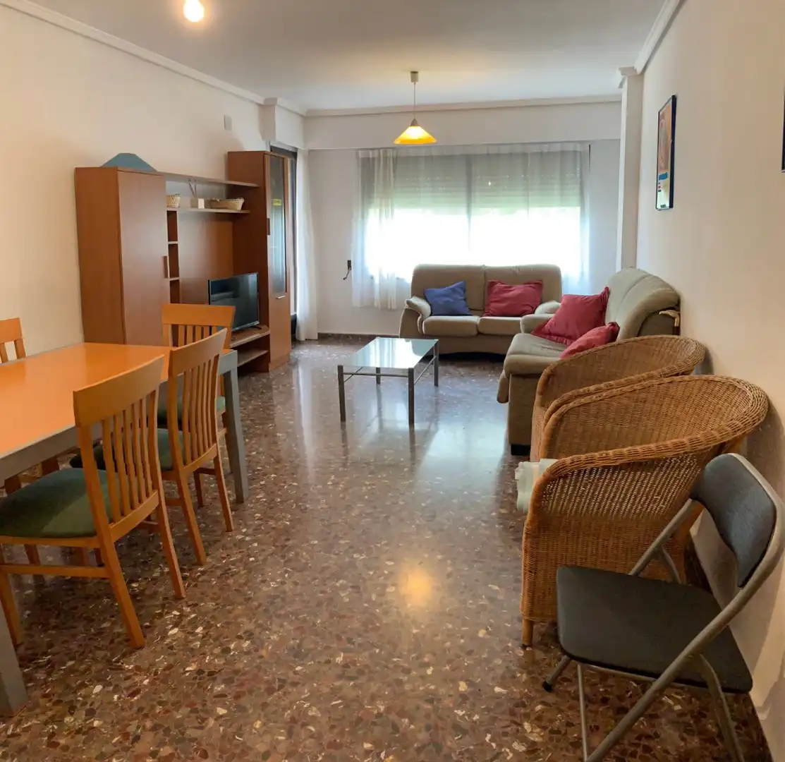 Wohnzimmer von Wohnung zur Miete in Valencia mit Möbliert und Balkon