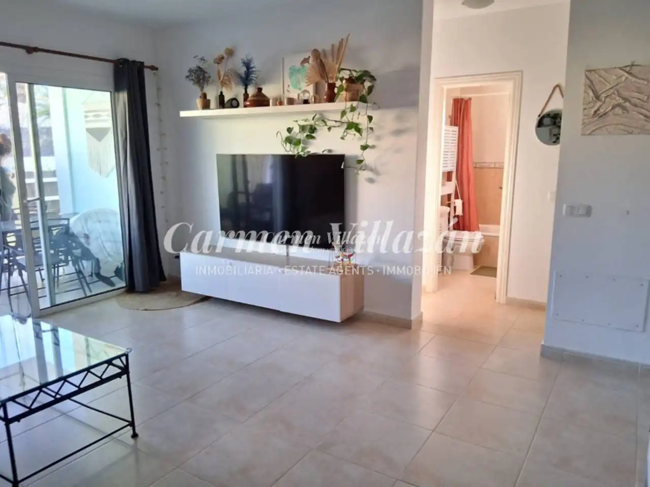 Sala de estar de Apartamento en venta en Pájara con Jardín privado, Terraza y Piscina comunitaria
