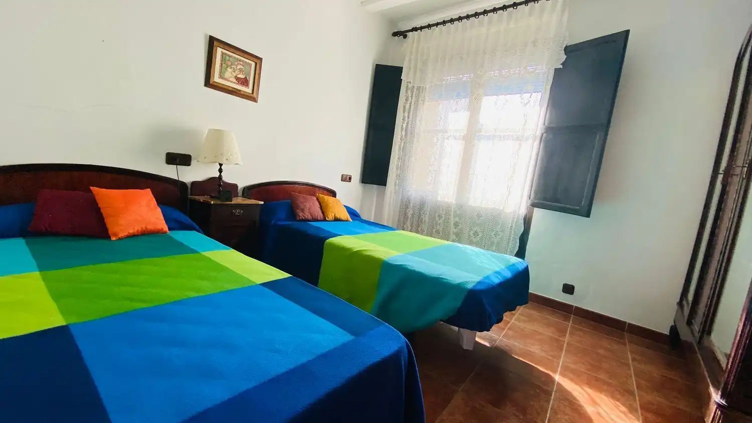 Schlafzimmer von Country house zum Verkauf in Alcudia de Veo mit Klimaanlage und Abstellraum
