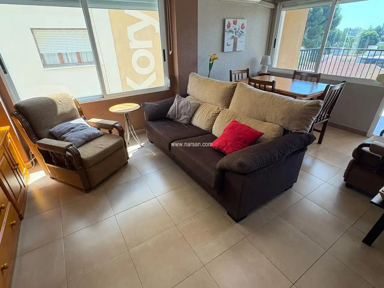 Sala de estar de Apartamento en venta en Benicasim / Benicàssim con Aire acondicionado, Calefacción y Terraza