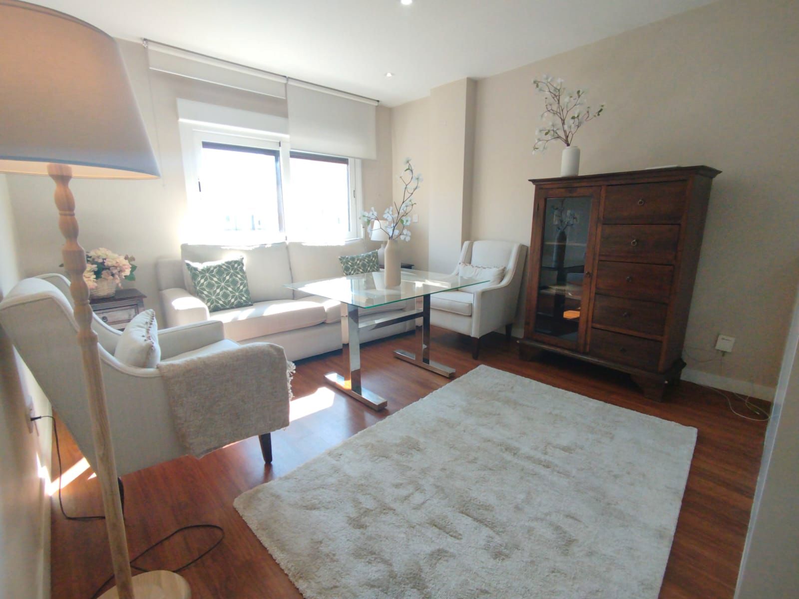 Living room of Apartment to rent in  Madrid Capital  with Air Conditioner, Heating and Furnished