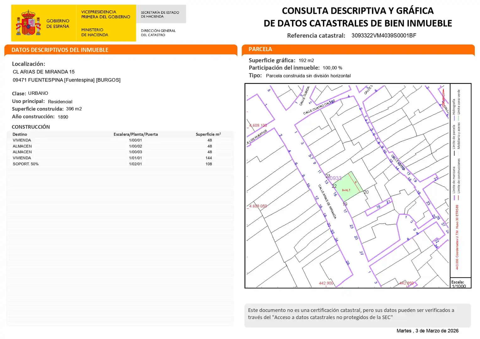 Vista exterior de Casa adosada en venta en Fuentespina con Jardín privado