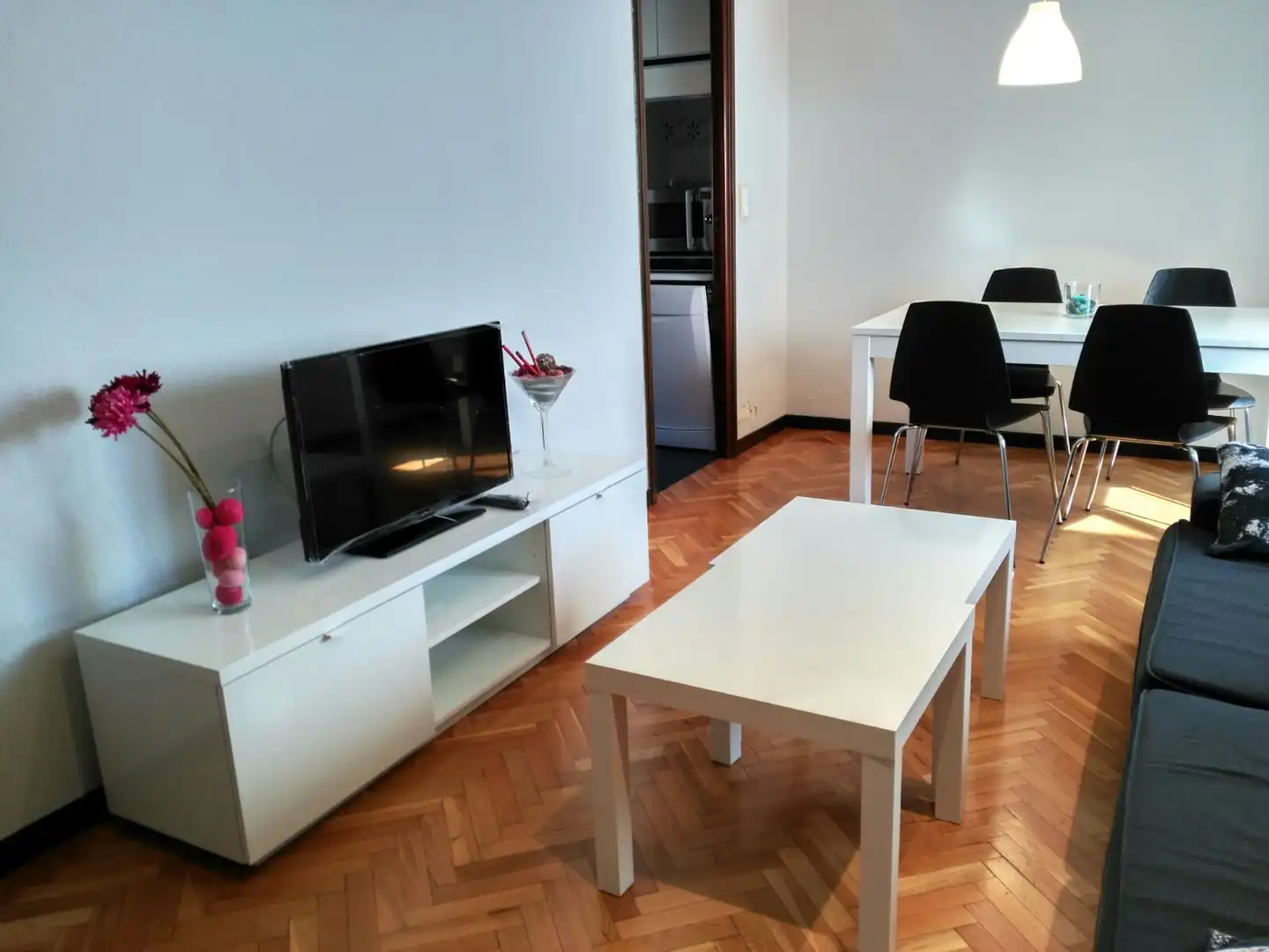 Sala de estar de Piso de alquiler en Zaragoza con Aire acondicionado, Calefacción y Parquet