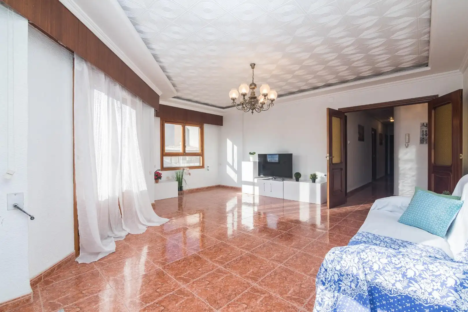 Living room of Flat for sale in Aspe  with Balcony