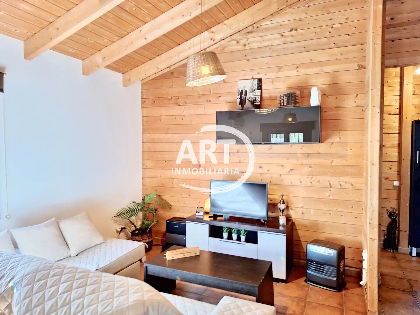 Sala d'estar de Casa o xalet en venda en Bétera amb Aire condicionat, Jardí privat i Terrassa
