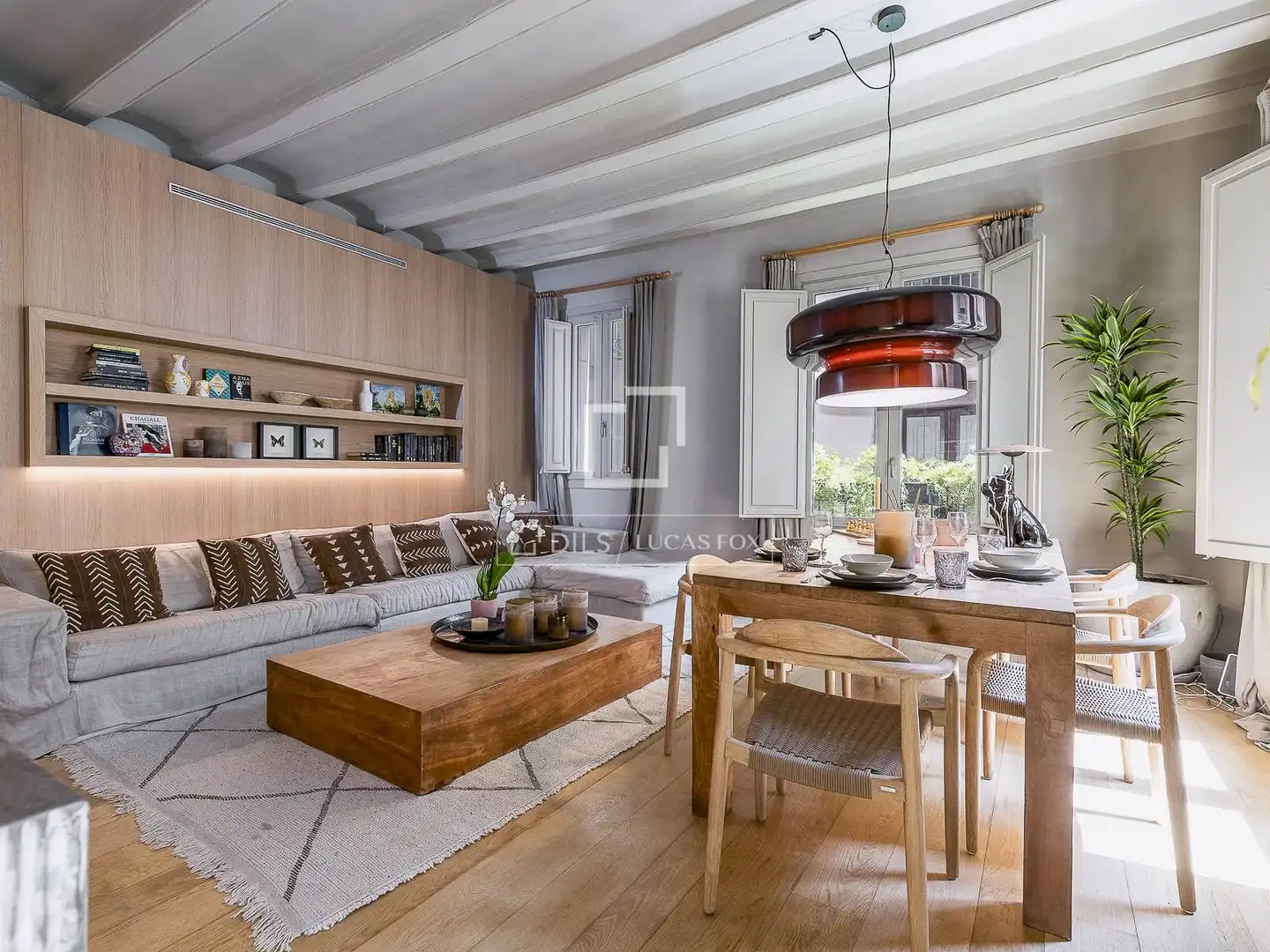 Sala de estar de Piso en venta en Barcelona con Aire acondicionado, Amueblado y Balcón