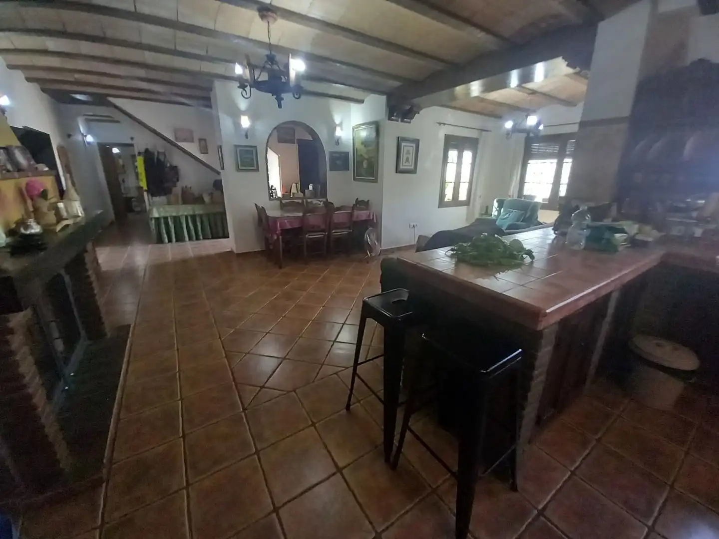 Comedor de Finca rústica en venta en Ronda con Calefacción, Jardín privado y Trastero