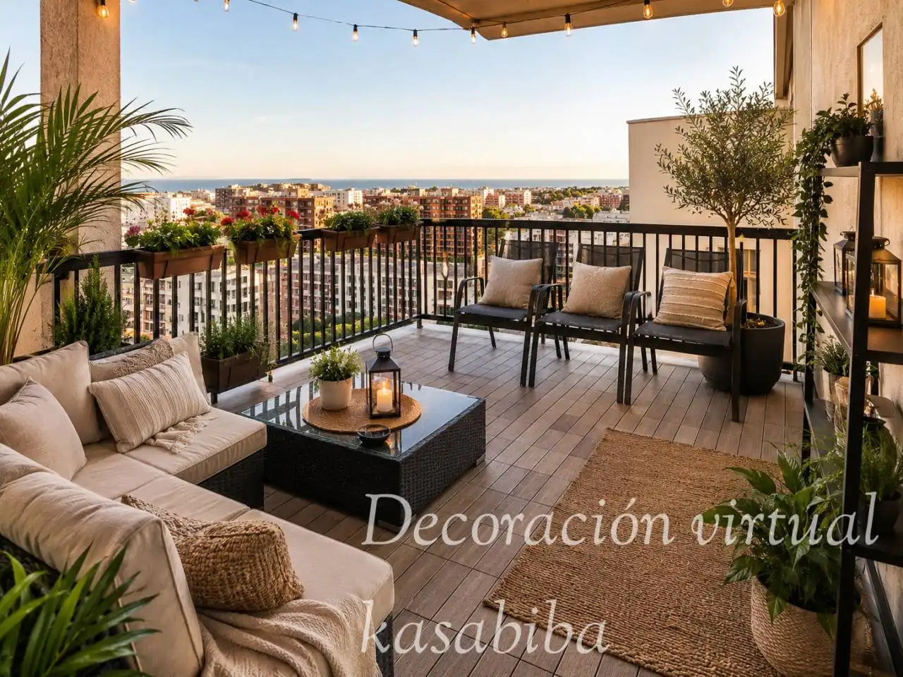 Terrasse von Dachboden zum Verkauf in Valencia mit Klimaanlage, Heizung und Parkett