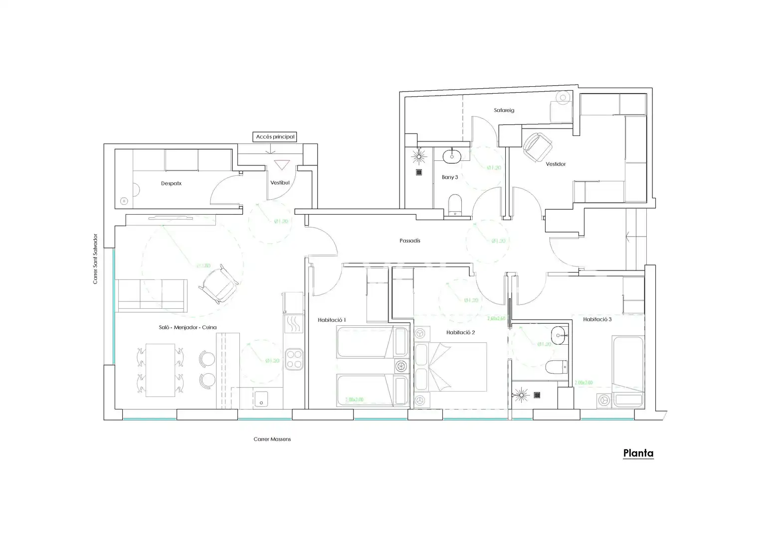 Piso en venta en Barcelona con Aire acondicionado, Calefacción y Parquet