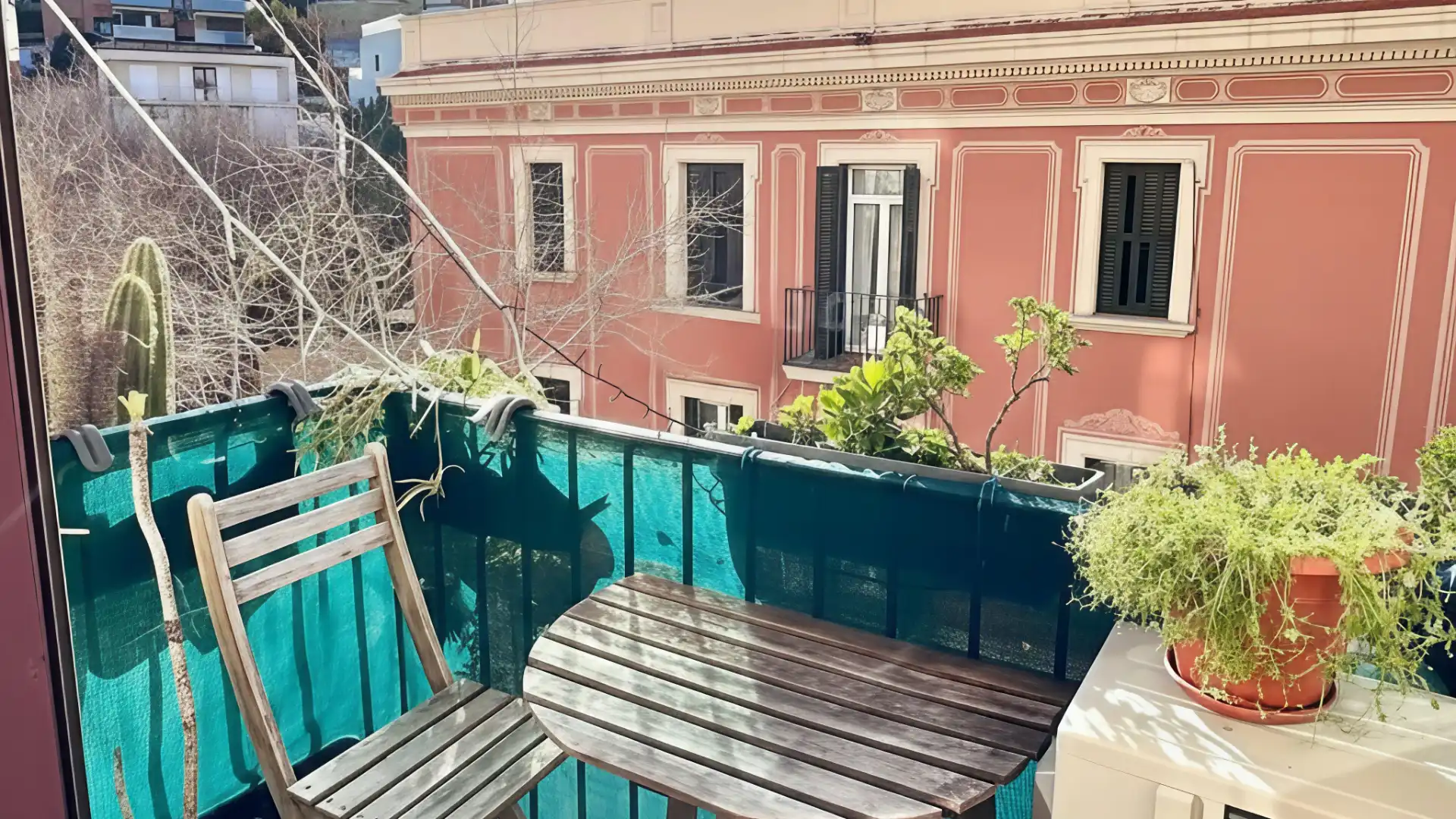 Balcony of Flat for sale in  Barcelona Capital  with Heating, Parquet flooring and Furnished
