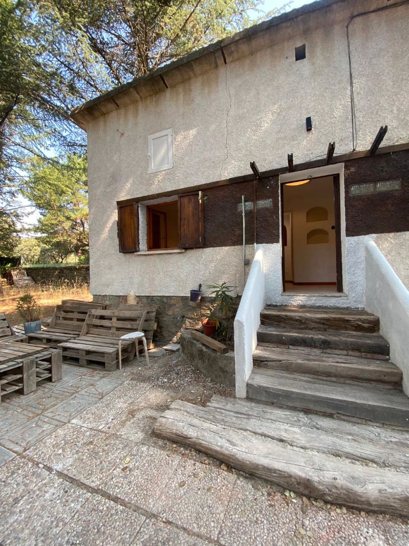 Vista exterior de Finca rústica de lloguer en Hoyo de Manzanares amb Calefacció, Jardí privat i Forn