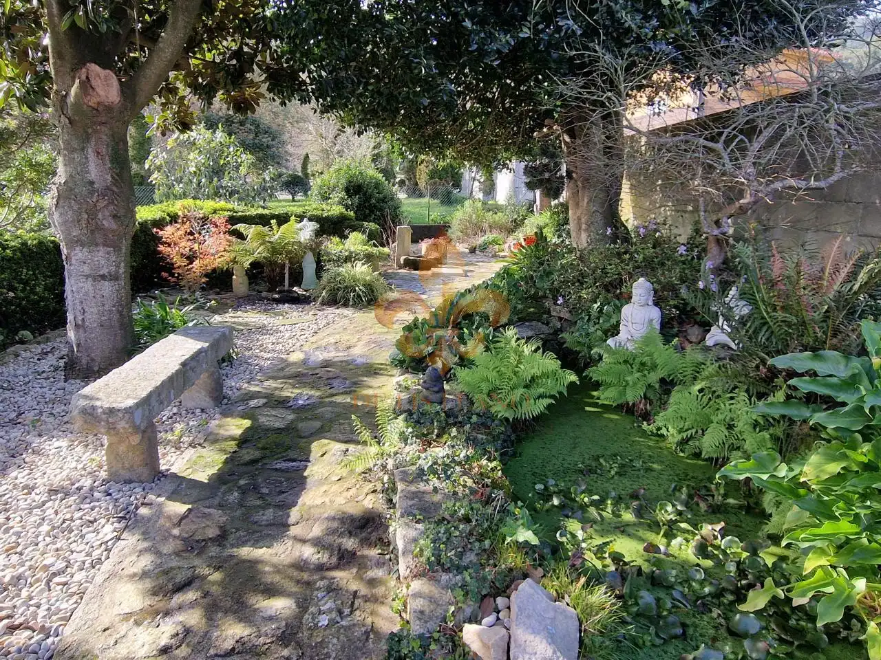 Jardí de Casa o xalet en venda en O Rosal   amb Calefacció, Jardí privat i Terrassa