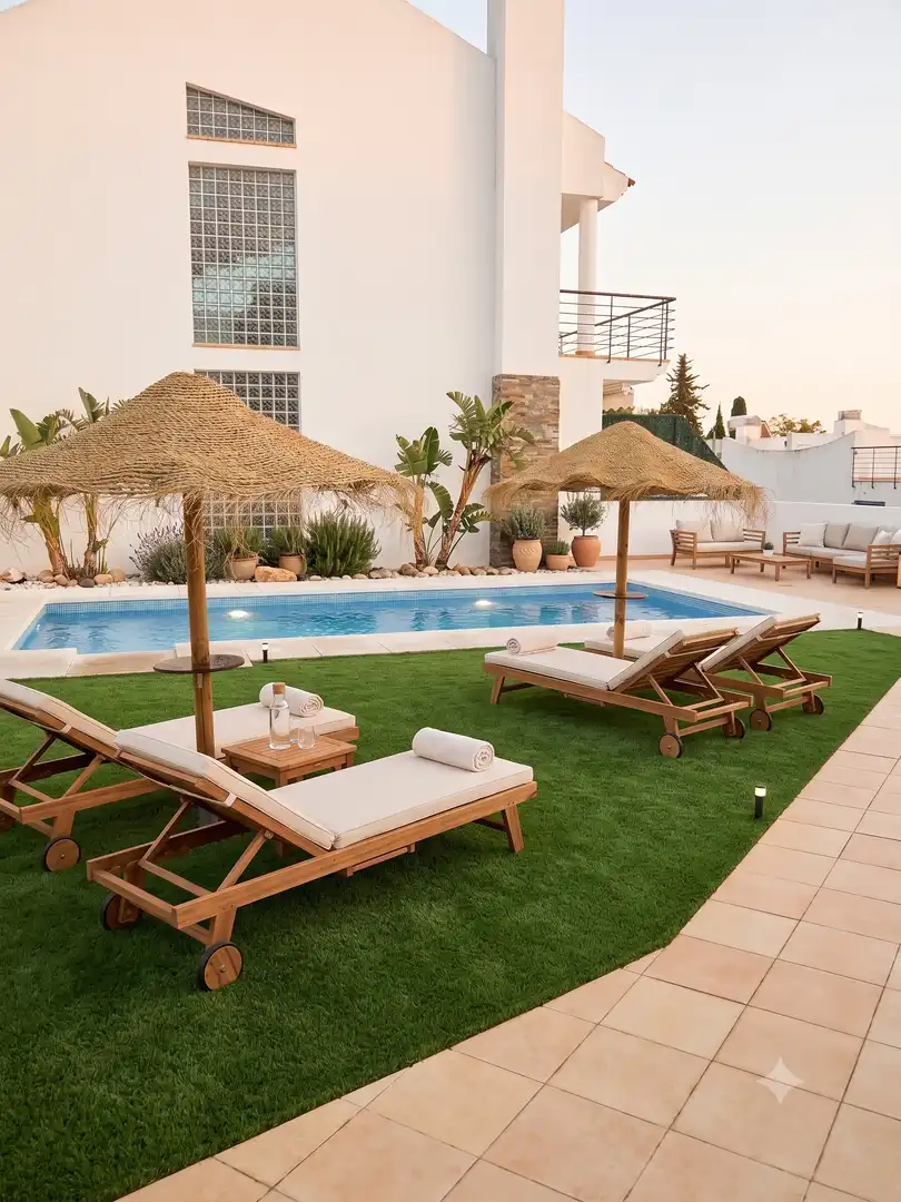 Piscina de Casa adosada en venda en Benalmádena amb Aire condicionat, Terrassa i Traster