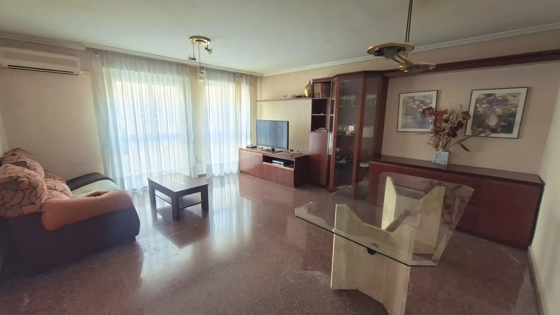 Living room of Flat for sale in Vila-real  with Air Conditioner, Storage room and Furnished