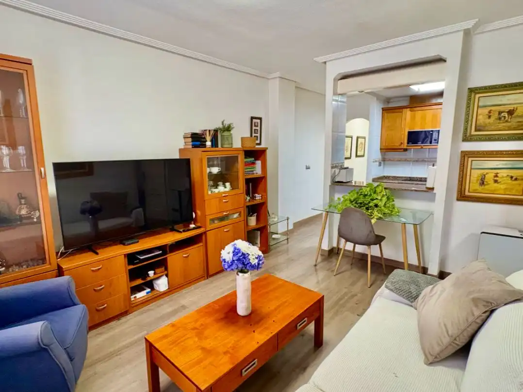 Sala d'estar de Pis en venda en Torrevieja amb Aire condicionat i Balcó
