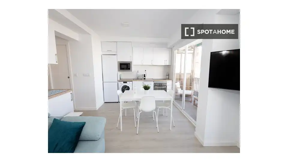 Kitchen of Flat for rent in Sueca  with Air Conditioner, Heating and Furnished