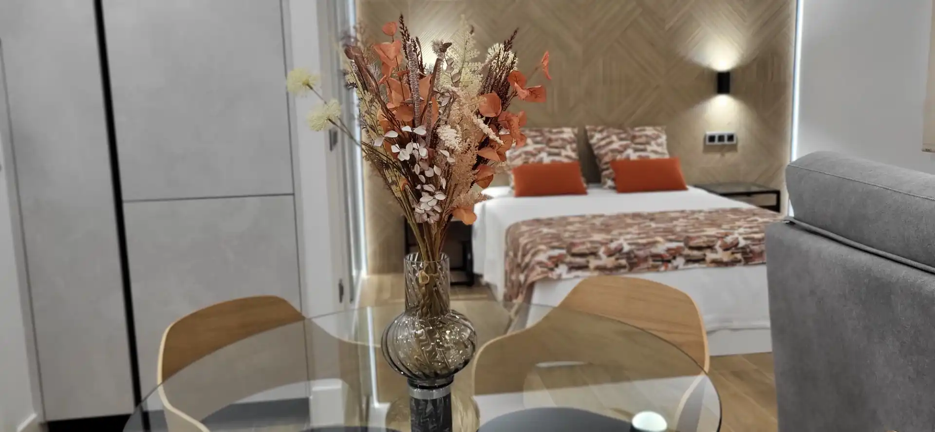 Menjador de Apartament de lloguer en Málaga amb Aire condicionat, Calefacció i Moblat