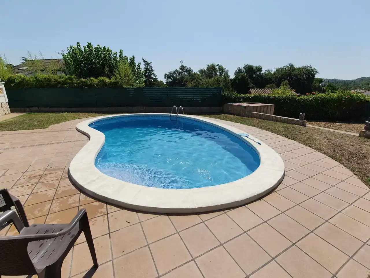 Piscina de Casa o xalet en venda en Caldes de Malavella amb Aire condicionat, Calefacció i Jardí privat