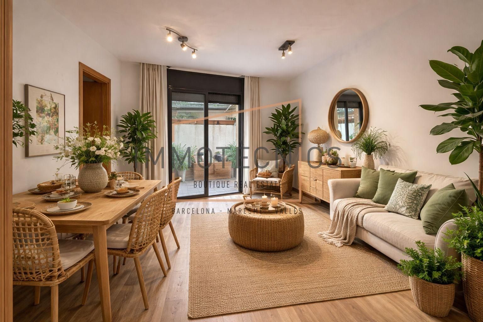 Sala de estar de Planta baja en venta en Caldes d'Estrac con Parquet, Terraza y Trastero