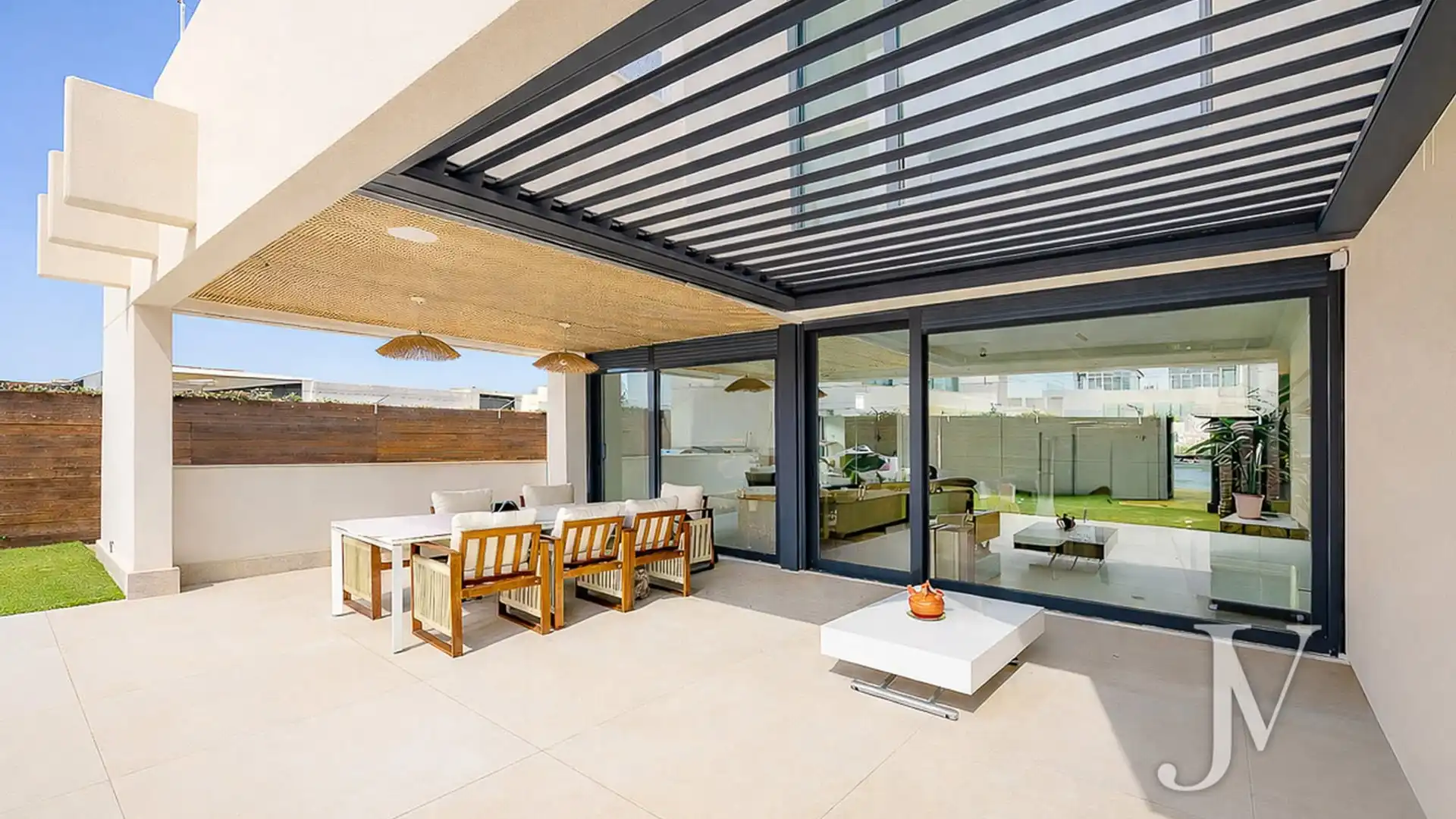 Terrace of Single-family semi-detached for sale in Fuente del Fresno  with Air Conditioner, Heating and Private garden