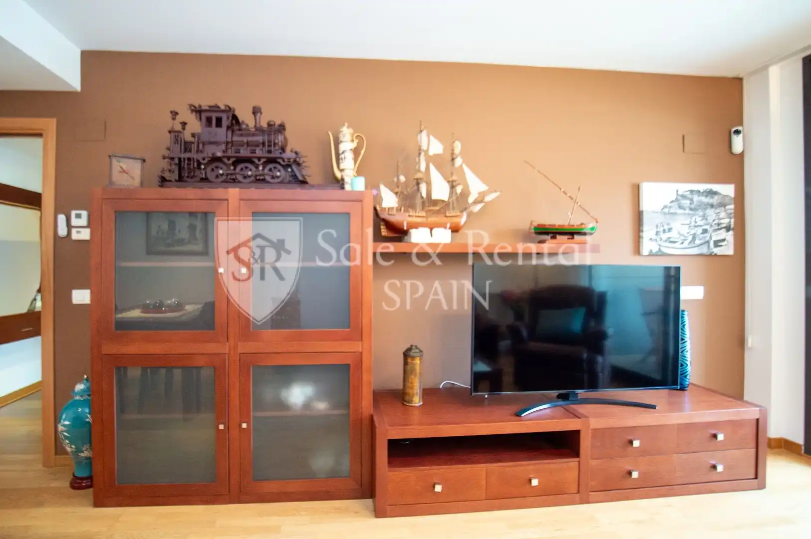 Wohnzimmer von Wohnung zum Verkauf in Tossa de Mar mit Klimaanlage, Heizung und Terrasse