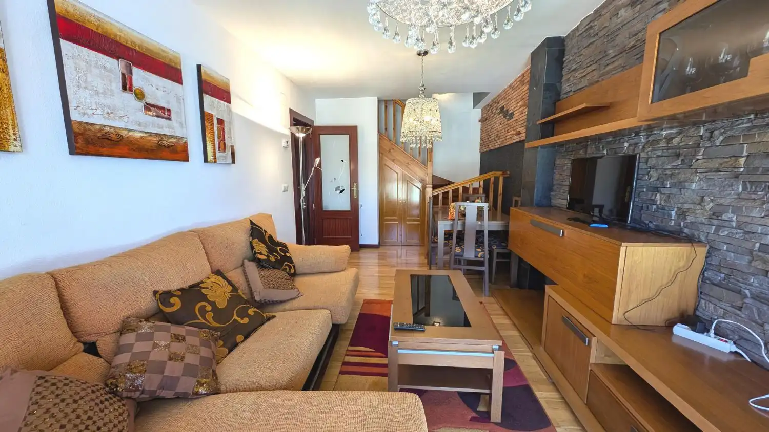 Living room of Flat for rent in Piélagos  with Heating, Terrace and Furnished