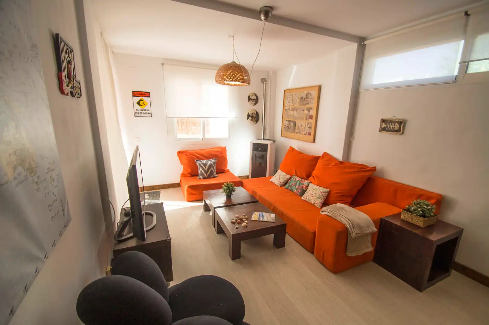 Wohnzimmer von Wohnungen zur Miete in Tarifa mit Terrasse, Möbliert und Gemeinschaftspool