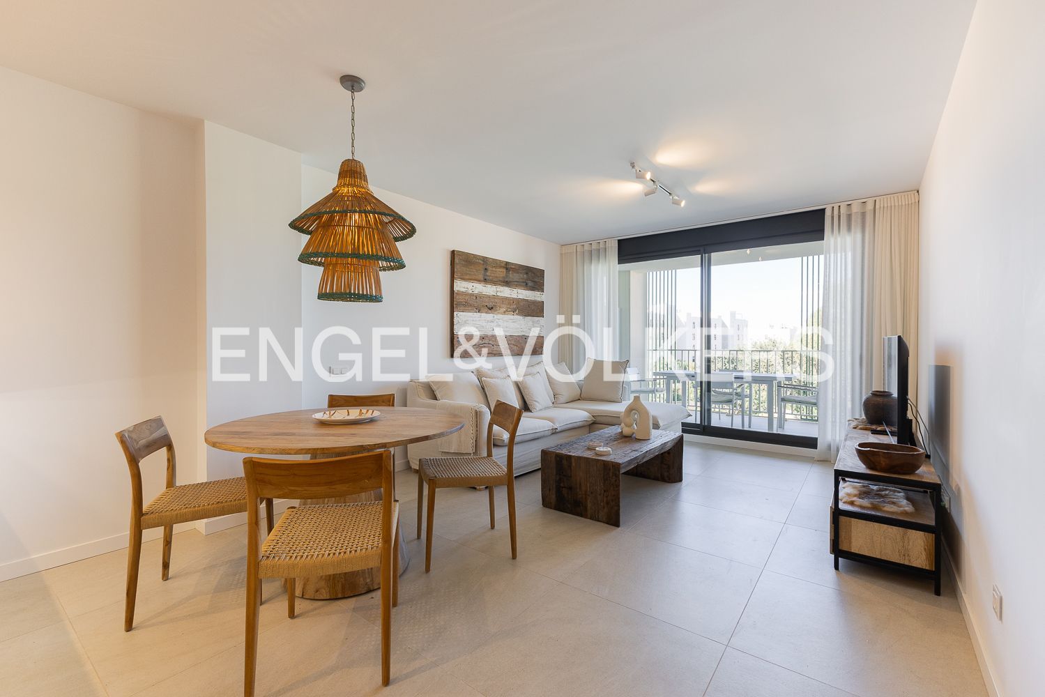 Sala d'estar de Apartament de lloguer en Dénia amb Aire condicionat, Calefacció i Terrassa