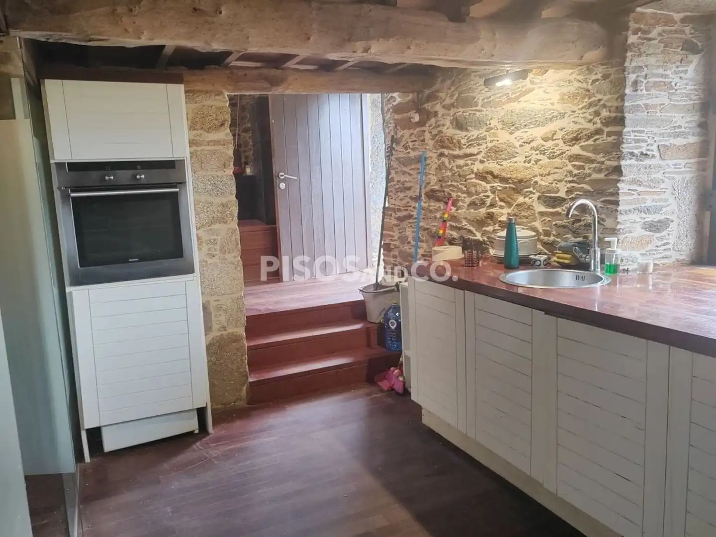 Kitchen of Houses for sale in Irixoa  with Heating, Terrace and Swimming Pool